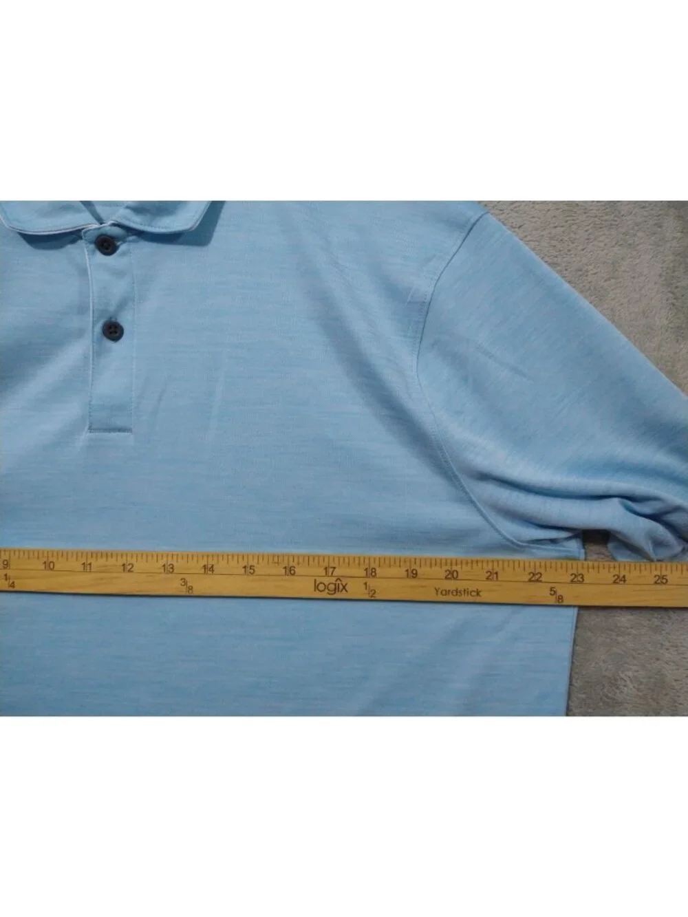 Oakley Shirt Mens Large Blue Polo Performance Golf Tennis Hydrolix Short Sleeve
